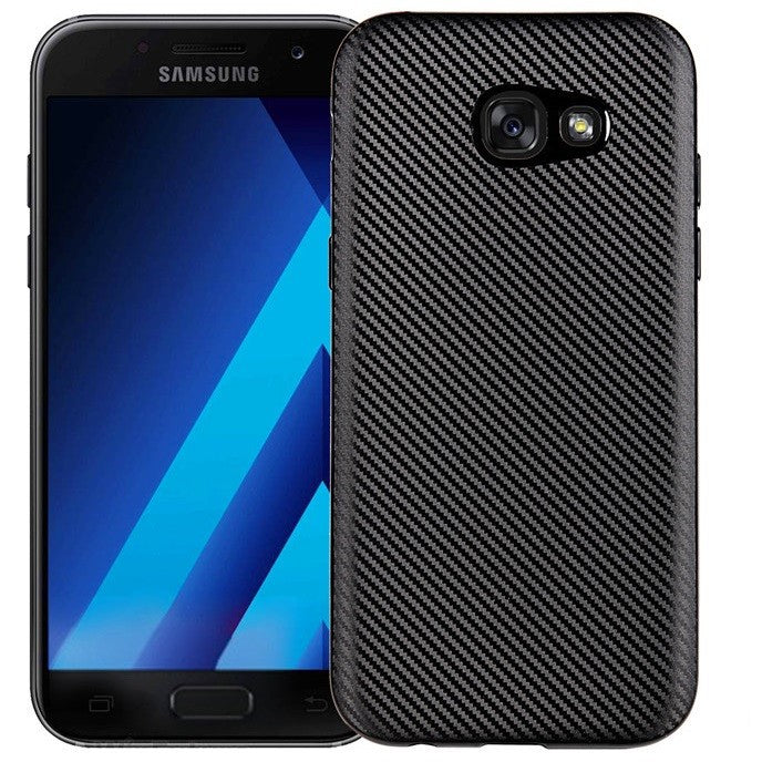 Husă Samsung Galaxy A7 2017, model carbon, negru
