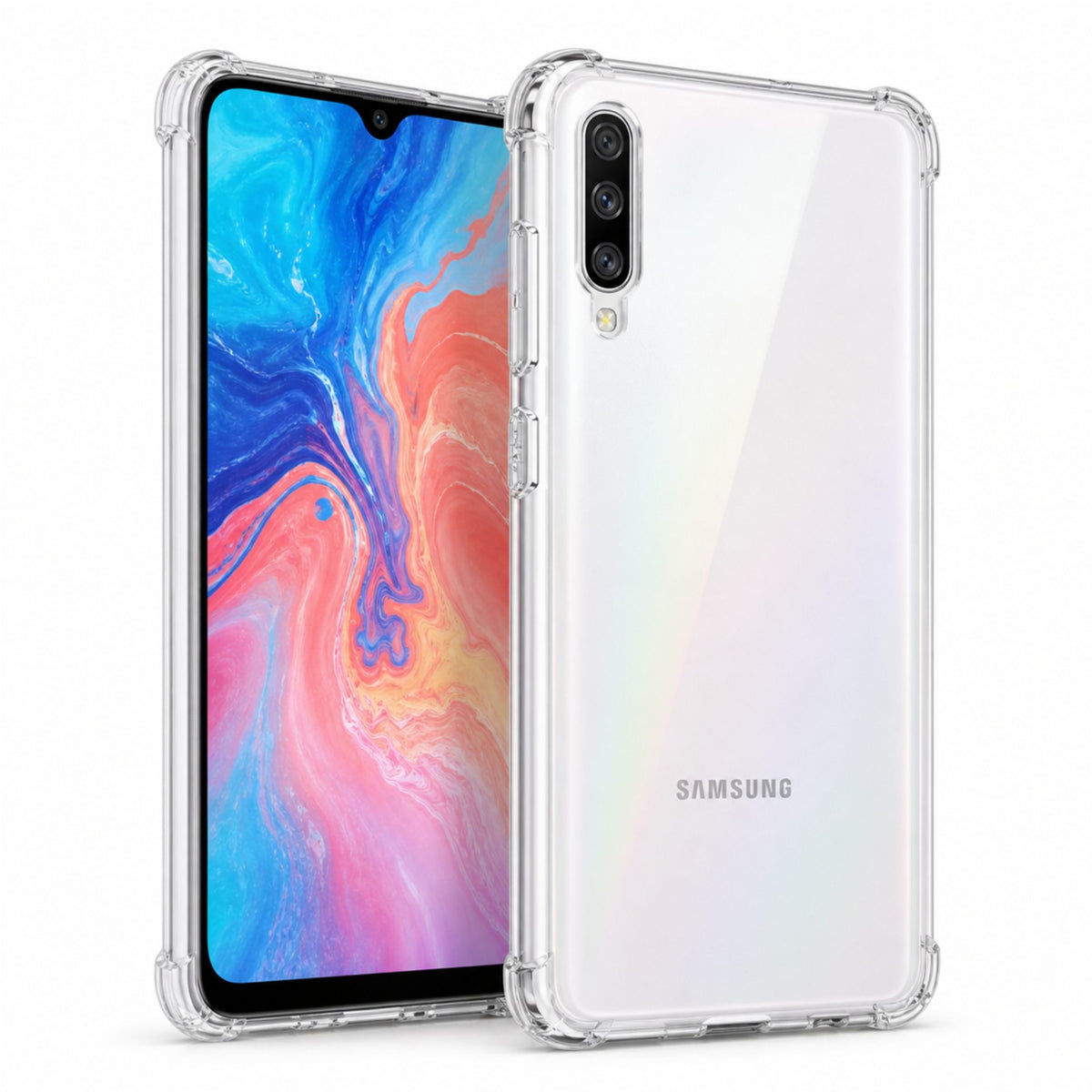Husă Samsung Galaxy A70, antișoc, transparent