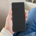 Husă Samsung Galaxy A71, mată, negru