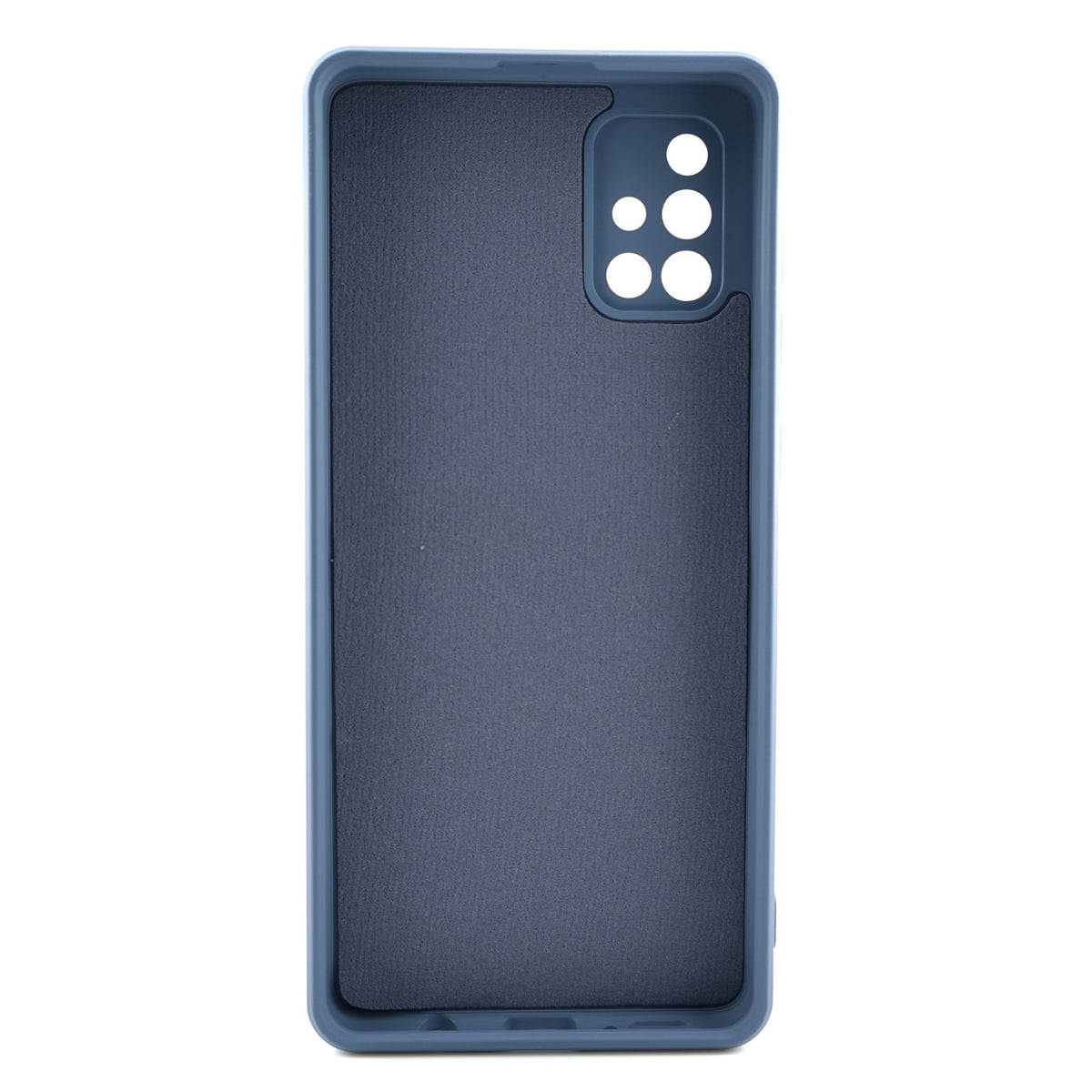 Husă Samsung Galaxy A71, silicon cu inel, albastru deschis