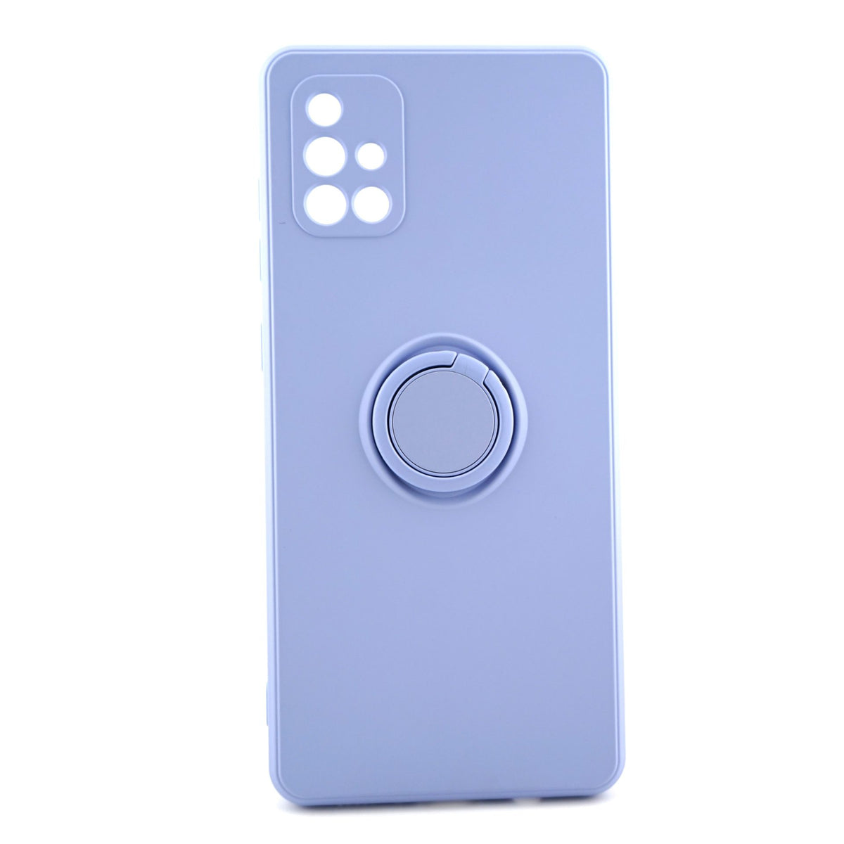 Husă Samsung Galaxy A71, silicon cu inel, mov