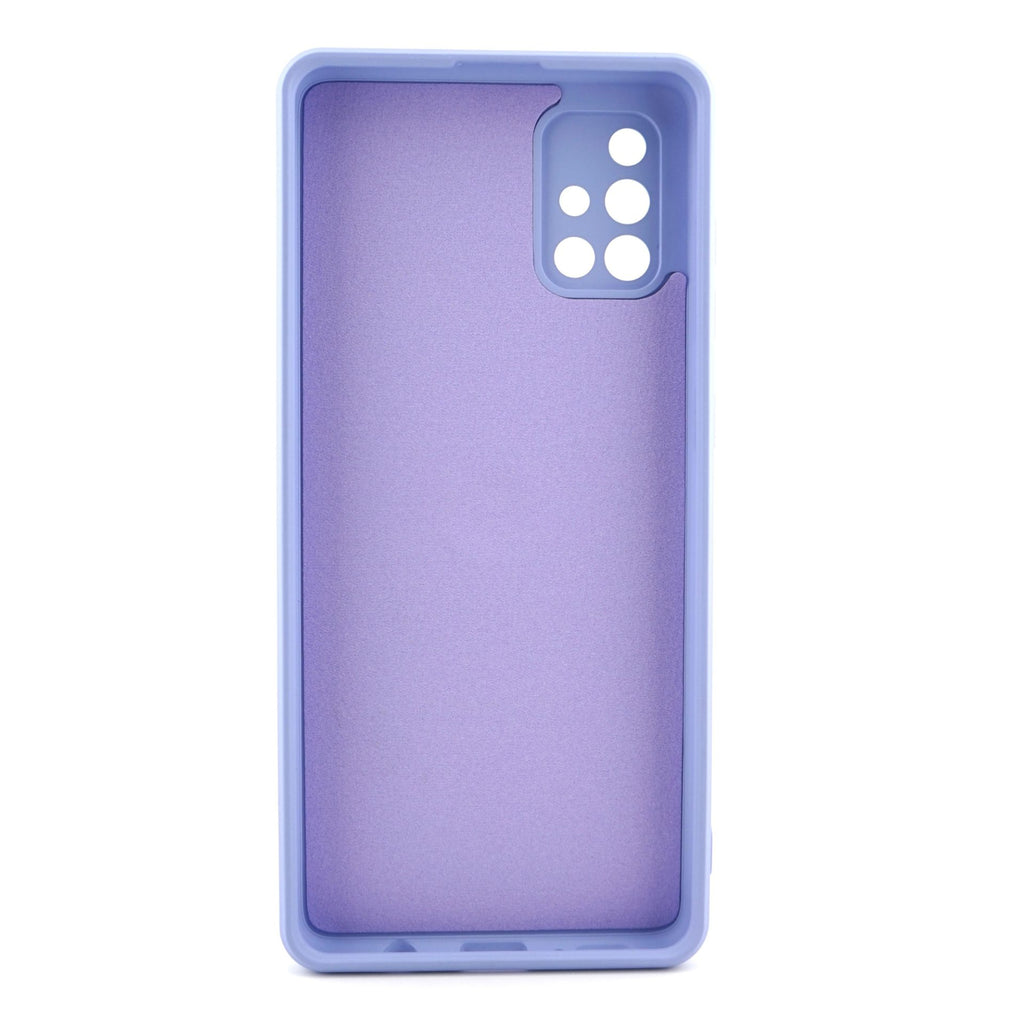Husă Samsung Galaxy A71, silicon cu inel, mov