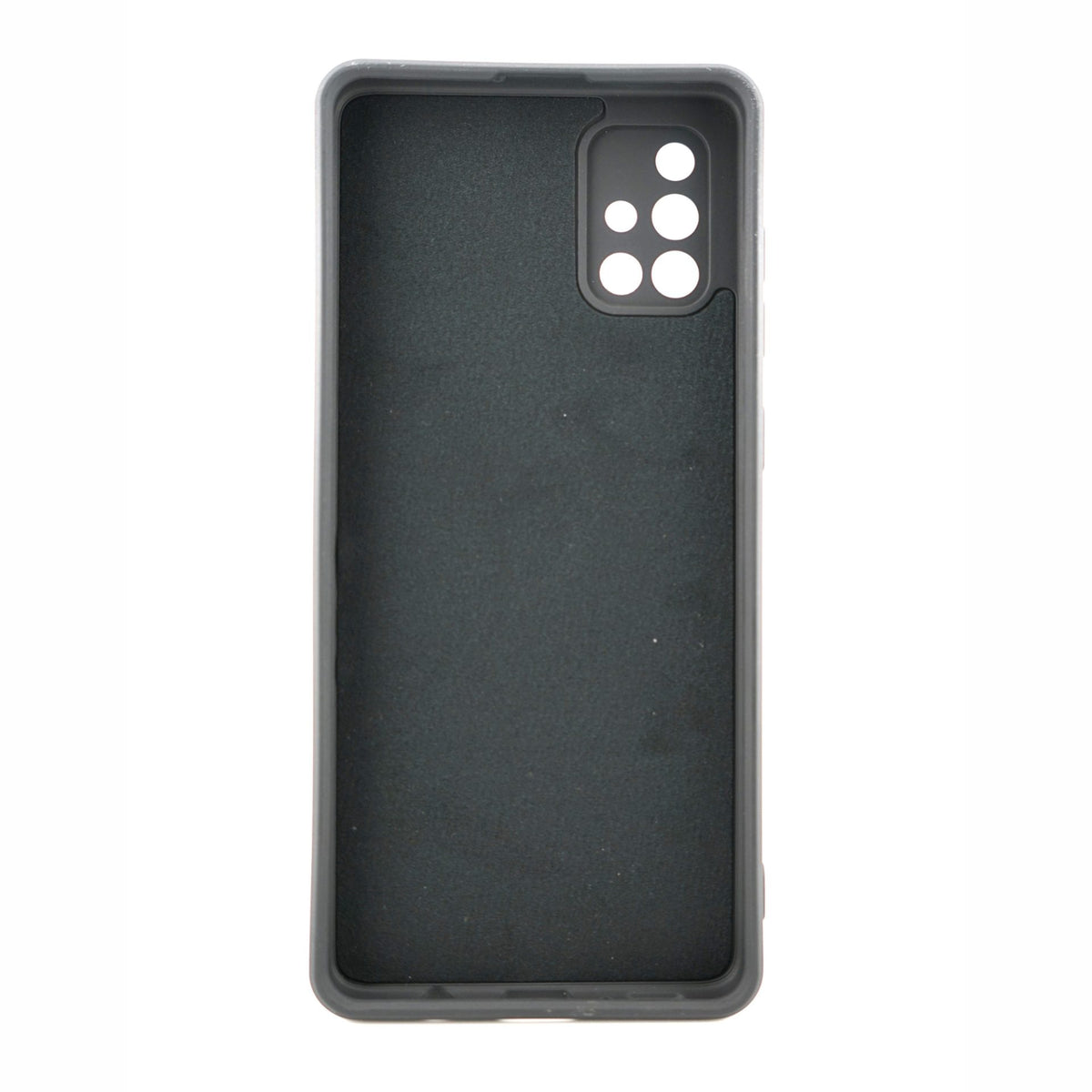 Husă Samsung Galaxy A71, silicon cu inel, negru