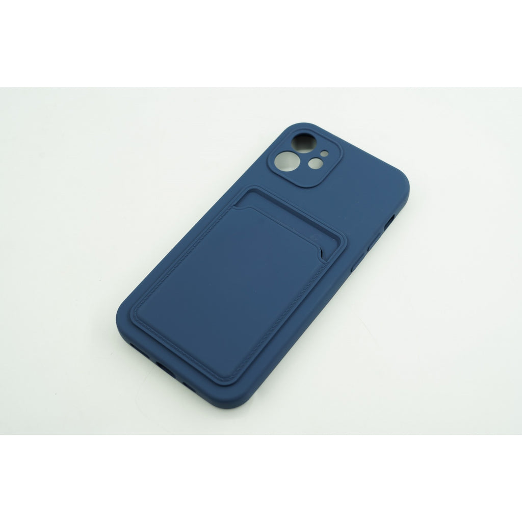 Husă Samsung Galaxy A72 / A72 5G, cu buzunar pentru card, albastru închis