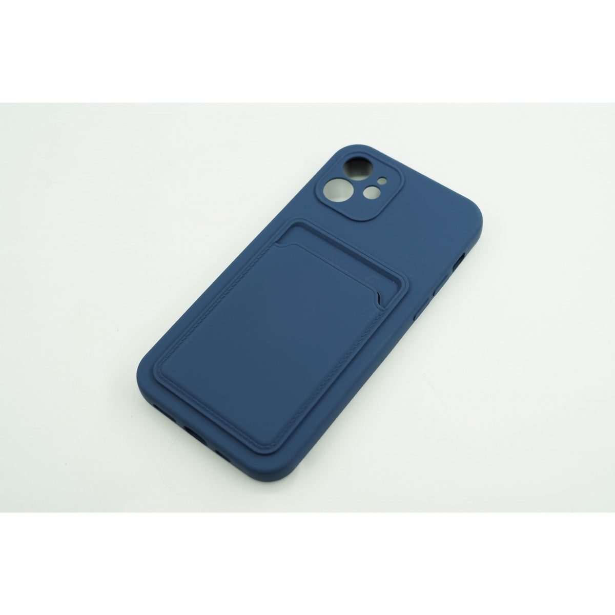 Husă Samsung Galaxy A72 / A72 5G, cu buzunar pentru card, albastru închis