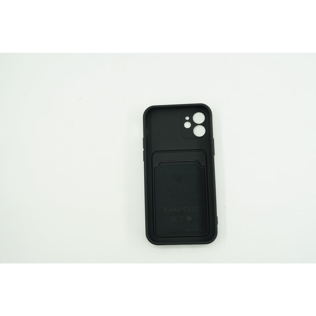 Husă Samsung Galaxy A72 / A72 5G, cu buzunar pentru card, negru