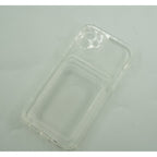 Husă Samsung Galaxy A72 / A72 5G, cu buzunar pentru card, transparent