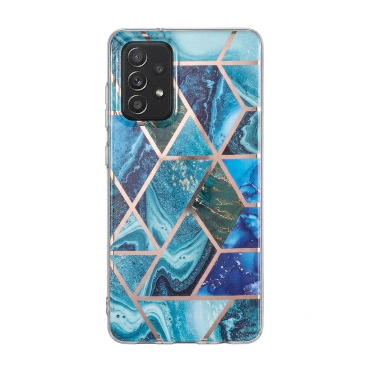 Husă Samsung Galaxy A72 / A72 5G, marmorată, albastru