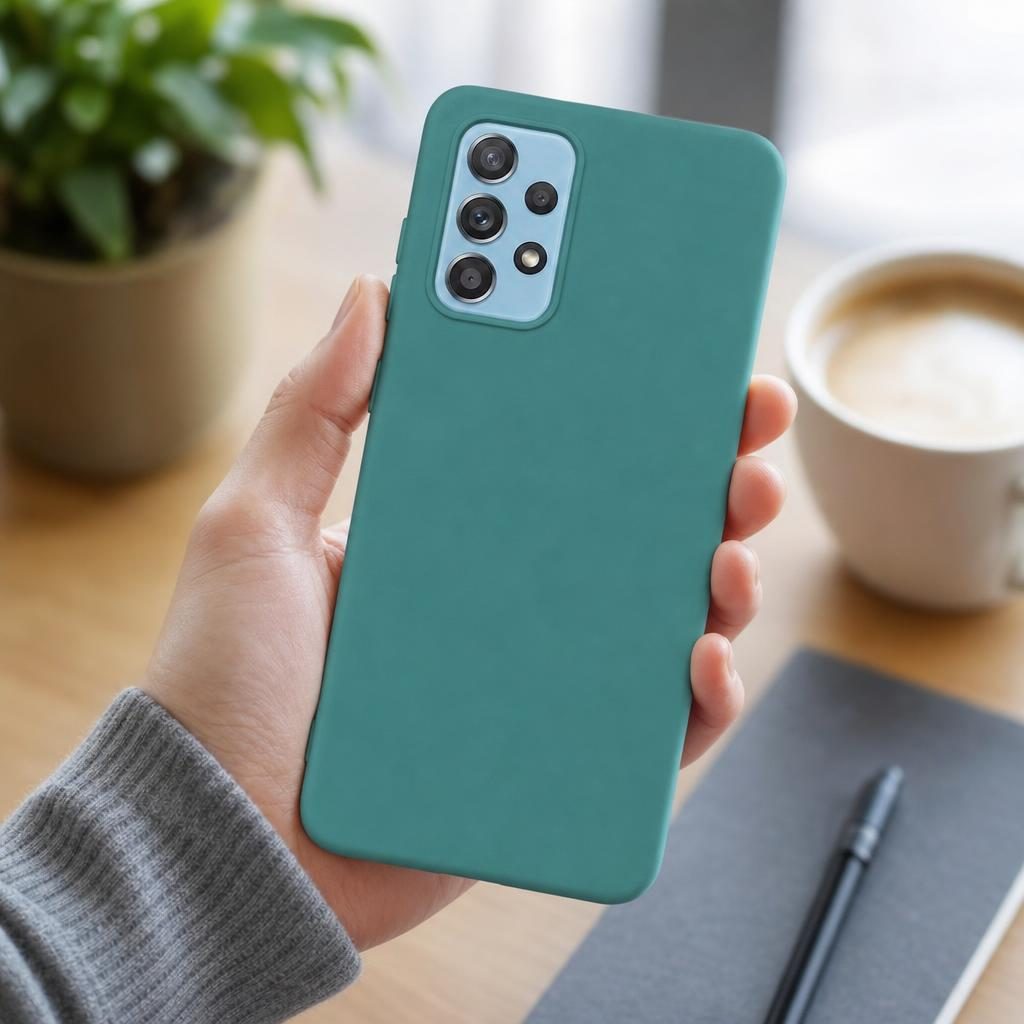 Husă Samsung Galaxy A72 / A72 5G, silicon, verde