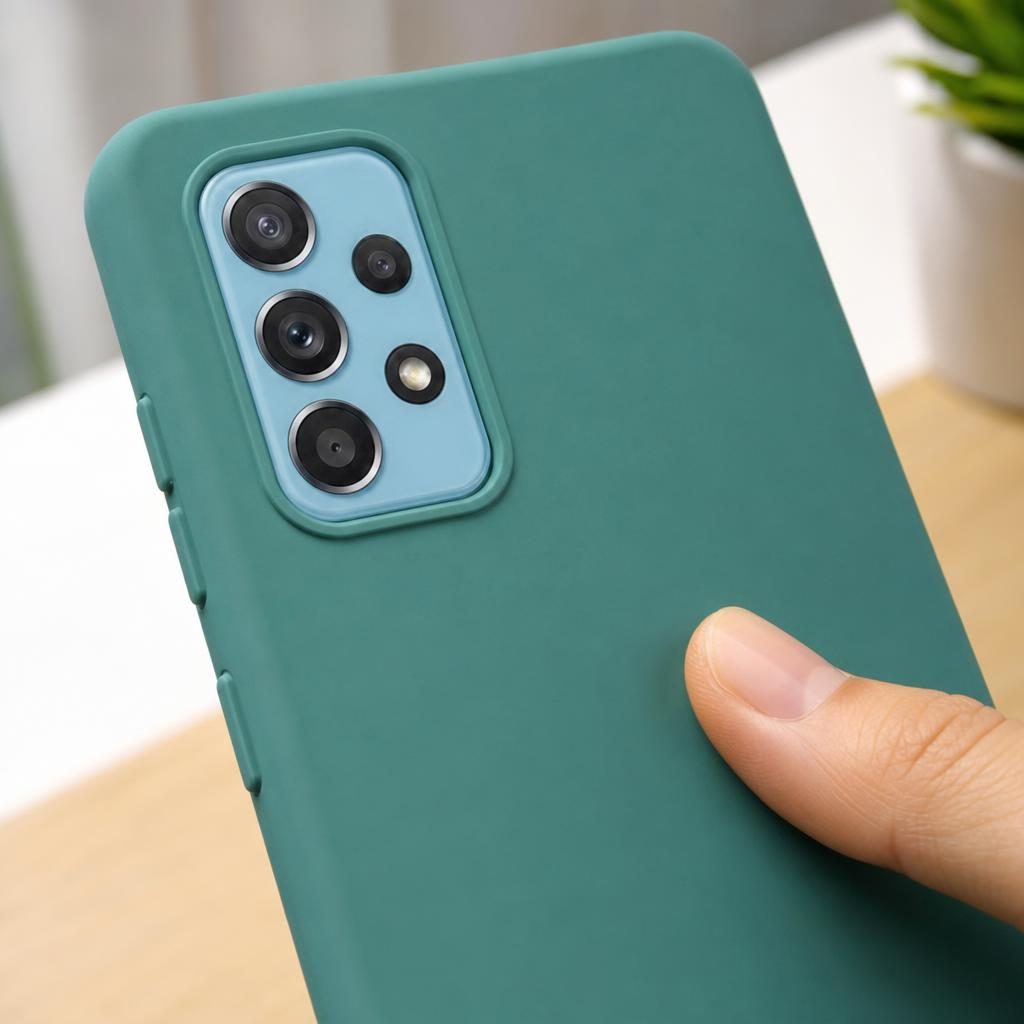 Husă Samsung Galaxy A72 / A72 5G, silicon, verde