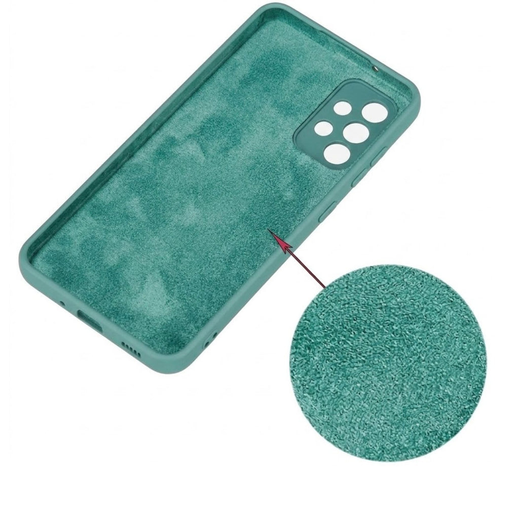 Husă Samsung Galaxy A72 / A72 5G, silicon, verde