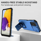 Husă Samsung Galaxy A72 / A72 5G, ultra-rezistentă cu suport, albastru