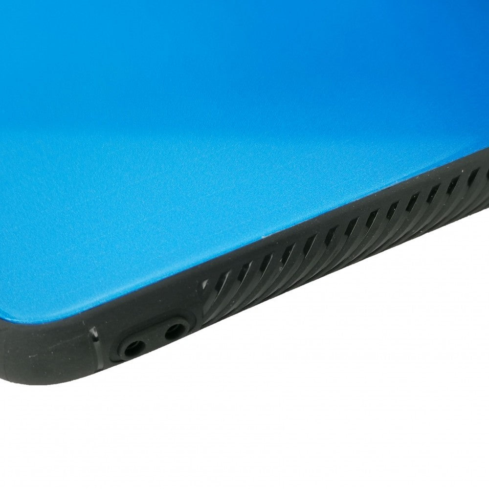 Husă Samsung Galaxy A8 2018, cu spate din sticlă în degrade, albastru