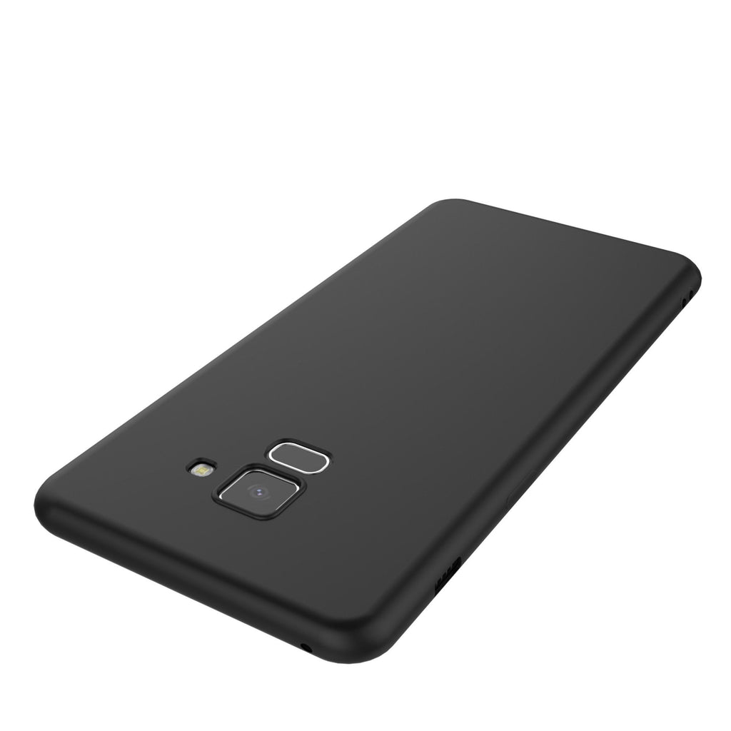 Husă Samsung Galaxy A8 2018, spate rigid, mată, subțire, negru