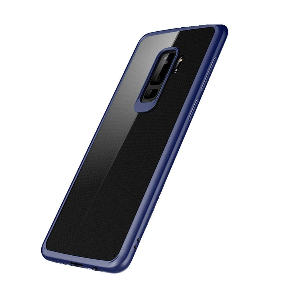 Husă Samsung Galaxy A8 2018, transparentă, albastru