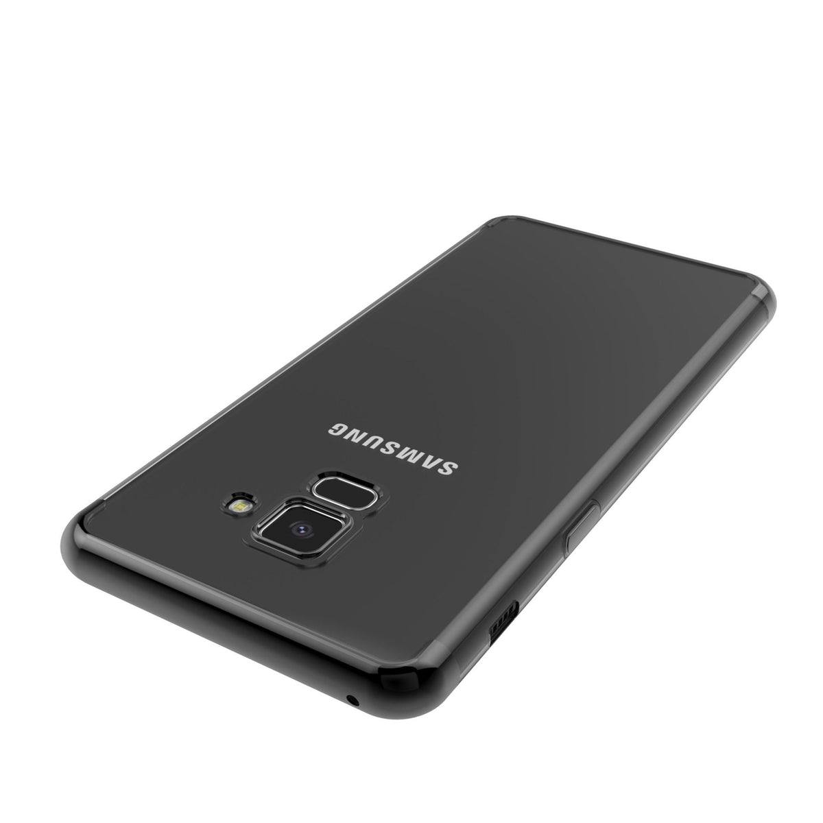 Husă Samsung Galaxy A8 2018, transparentă, negru