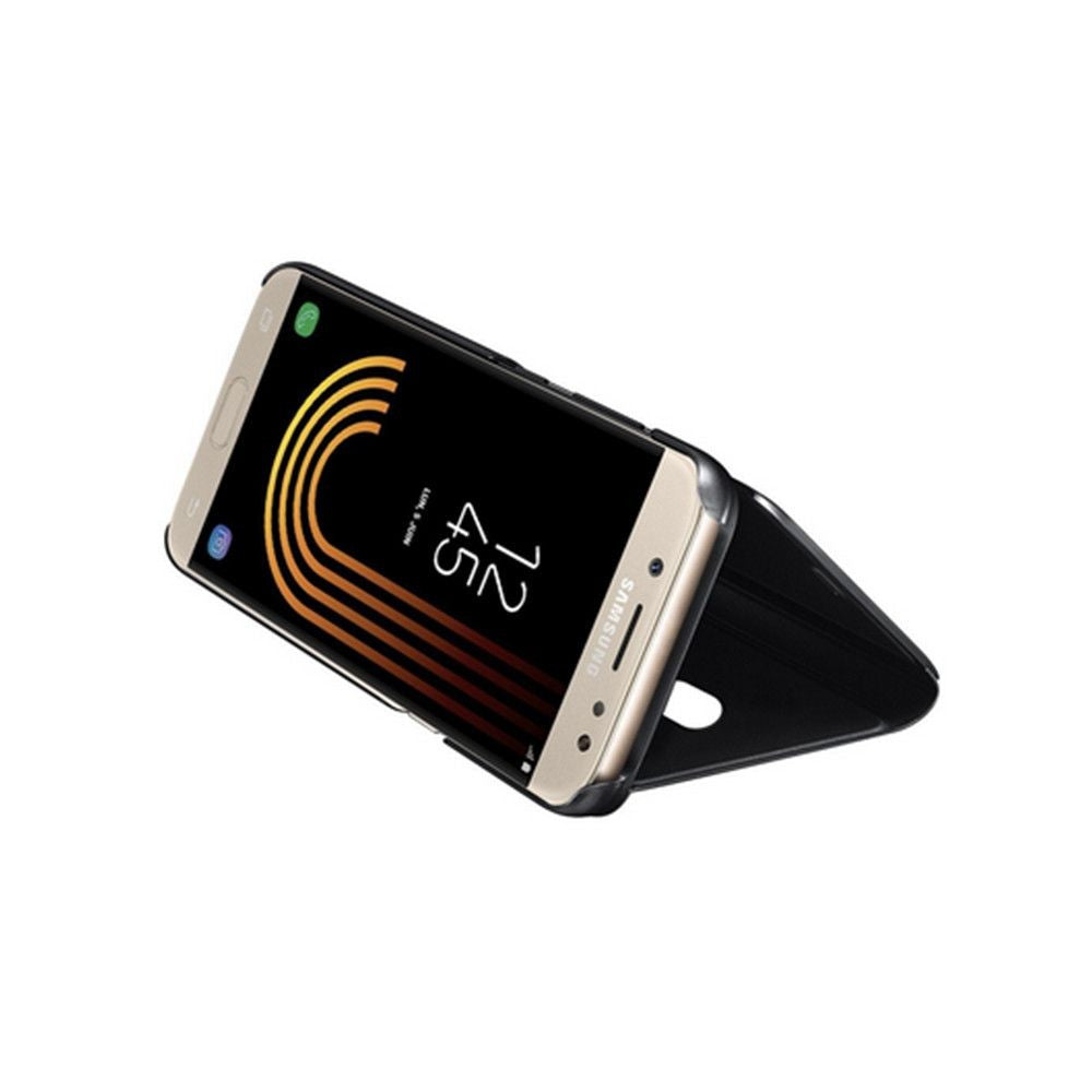 Husă Samsung Galaxy J3 2017, tip carte cu oglindă, negru