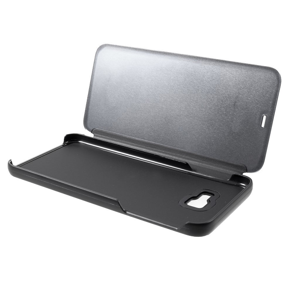 Husă Samsung Galaxy J4 Plus, tip carte cu oglindă, negru