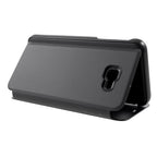 Husă Samsung Galaxy J4 Plus, tip carte cu oglindă, negru