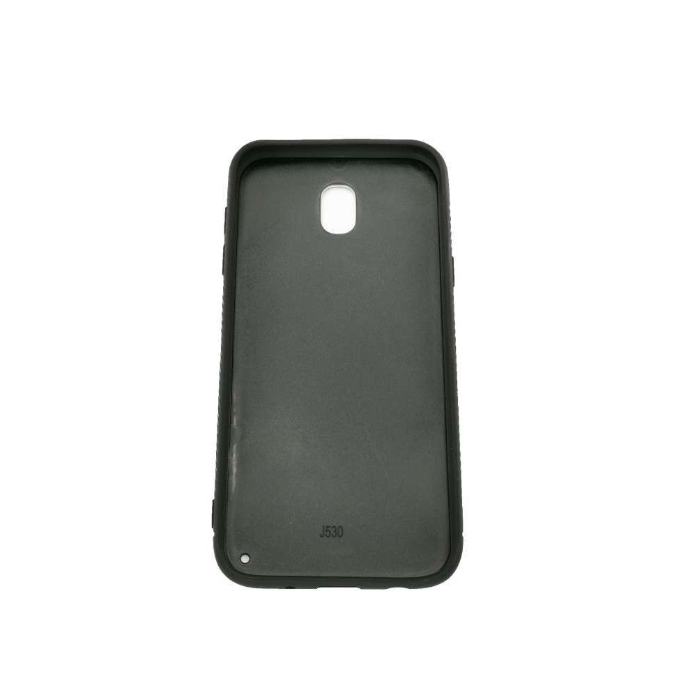 Husă Samsung Galaxy J5 2017, cu spate din sticlă în degrade, albastru