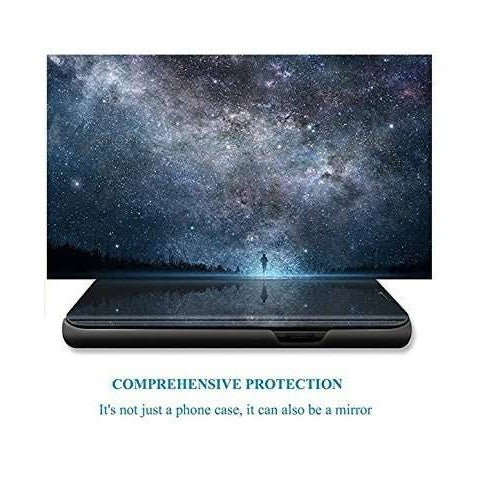 Husă Samsung Galaxy J6 Plus, tip carte cu oglindă, negru