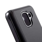 Husă Samsung Galaxy J6 Plus, tip carte cu oglindă, negru