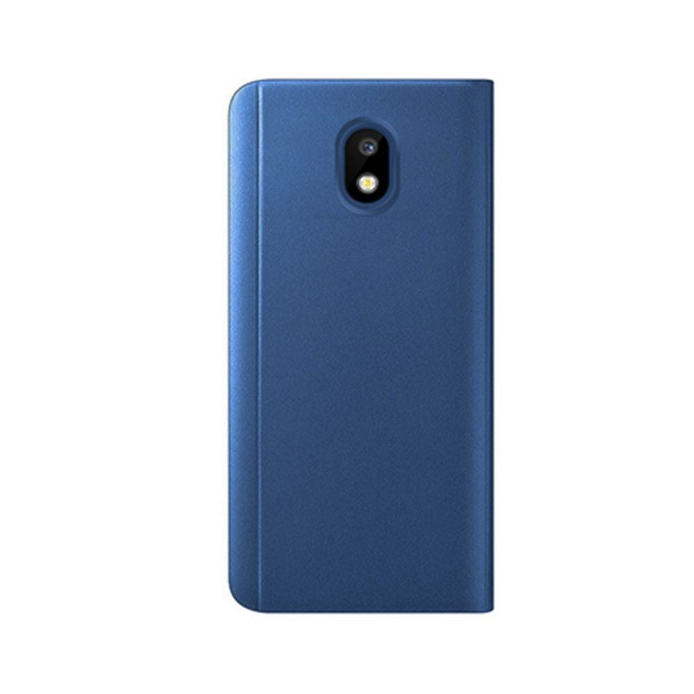 Husă Samsung Galaxy J7 2017, tip carte cu oglindă, albastru
