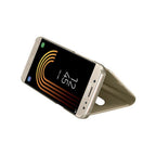 Husă Samsung Galaxy J7 2017, tip carte cu oglindă, auriu