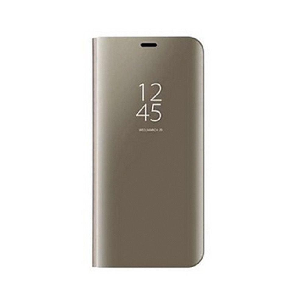 Husă Samsung Galaxy J7 2017, tip carte cu oglindă, auriu