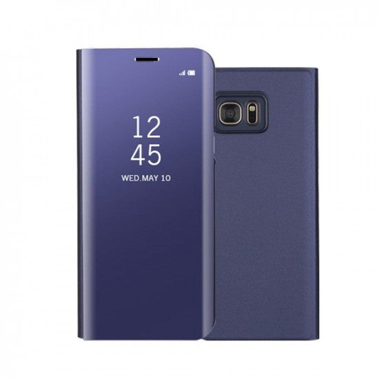 Husă Samsung Galaxy J7 2017, tip carte cu oglindă, violet
