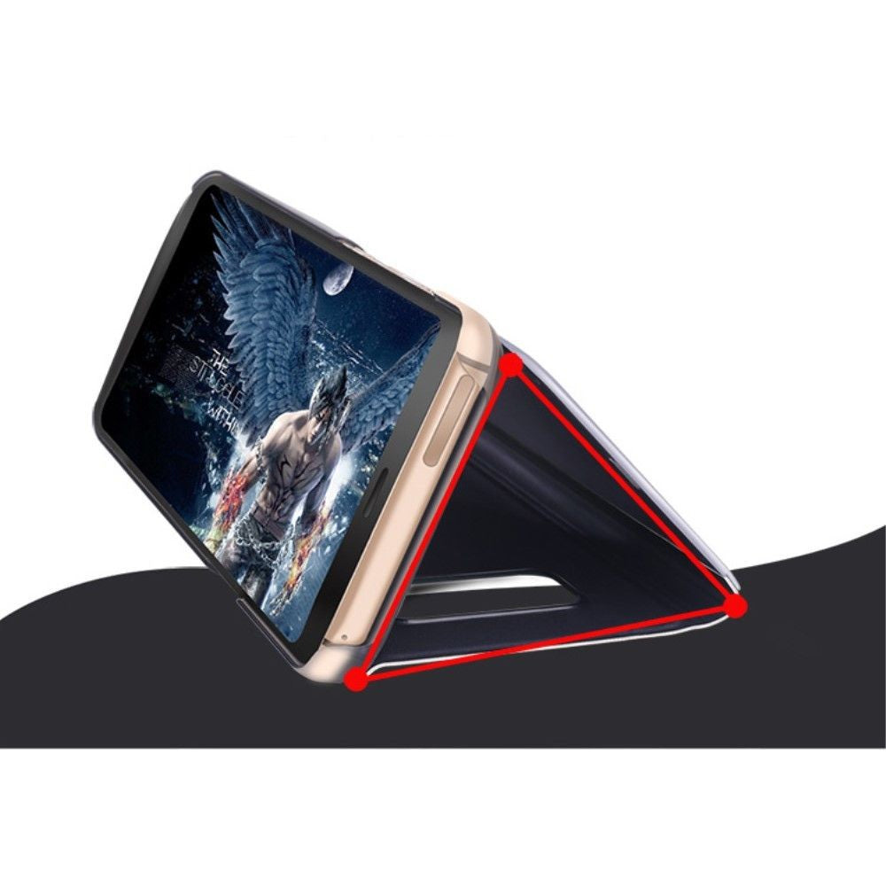 Husă Samsung Galaxy J7 2017, tip carte cu oglindă, violet