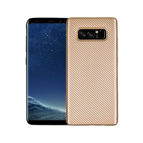Husă Samsung Galaxy Note 8, model carbon, auriu