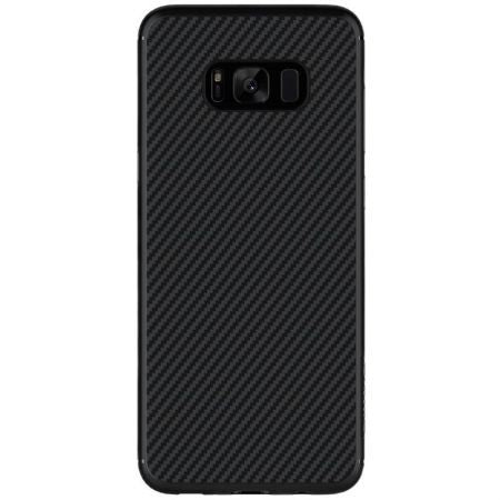 Husă Samsung Galaxy Note 8, model carbon, din fibră sintetică, negru