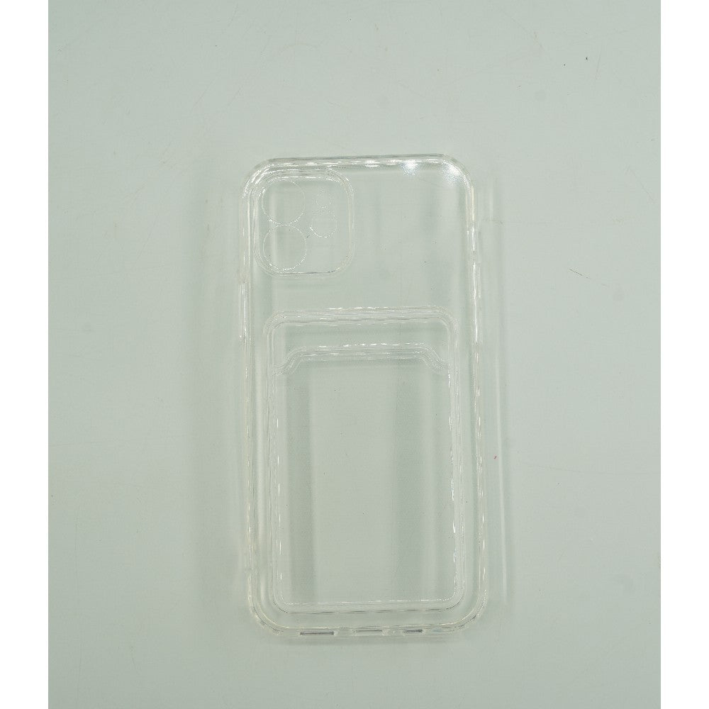 Husă Samsung Galaxy S10 Plus, cu buzunar pentru card, transparent
