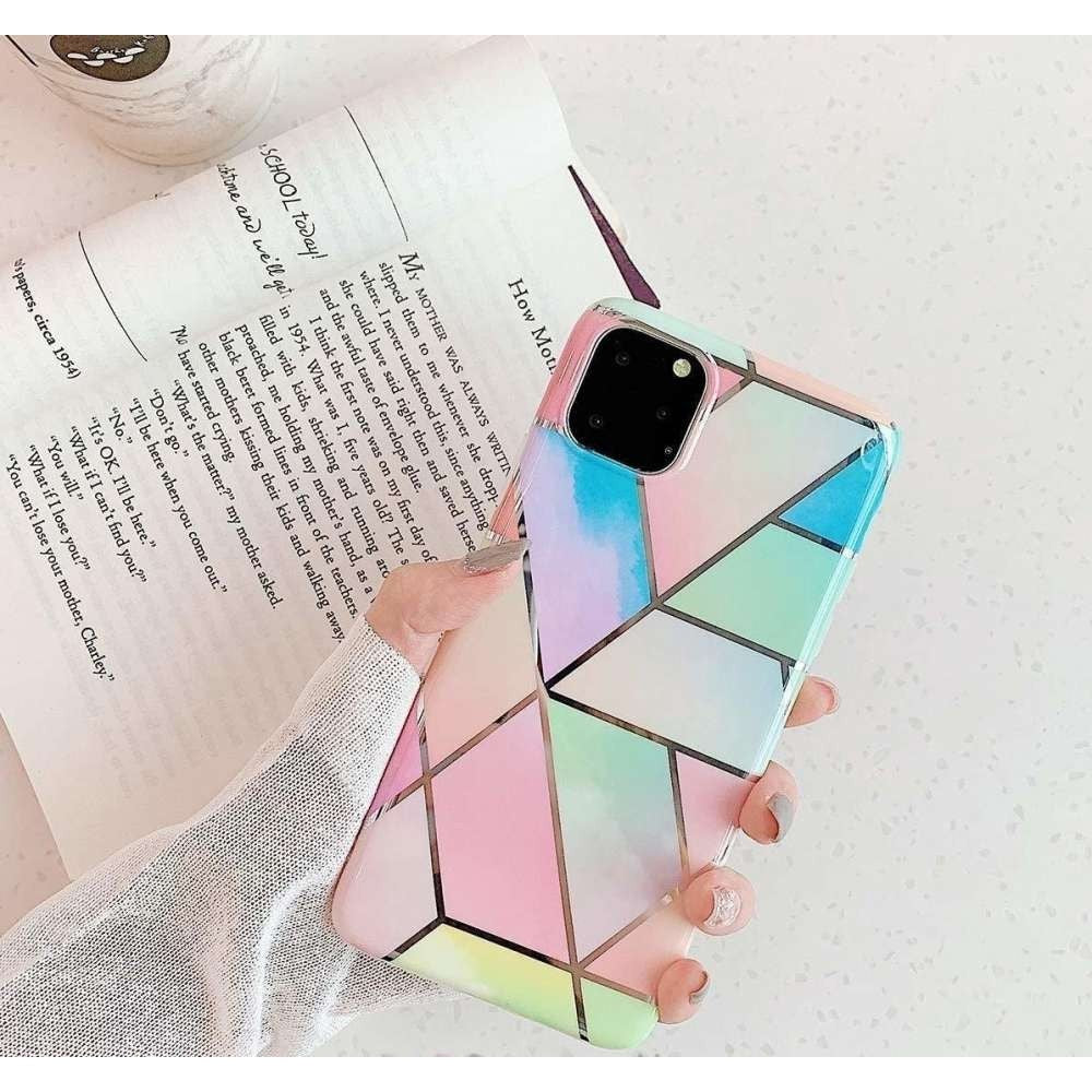 Husă Samsung Galaxy S10 Plus, marmorată, roz
