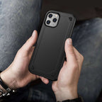 Husă Samsung Galaxy S10, ultra-rezistentă cu suport, în două straturi, negru