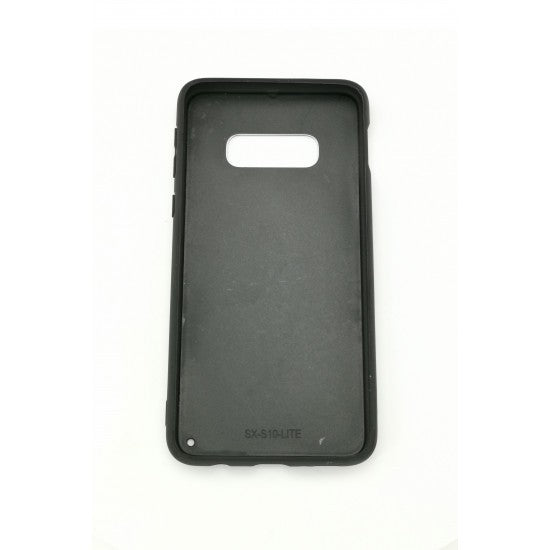Husă Samsung Galaxy S10e, cu spate din sticlă în degrade, albastru