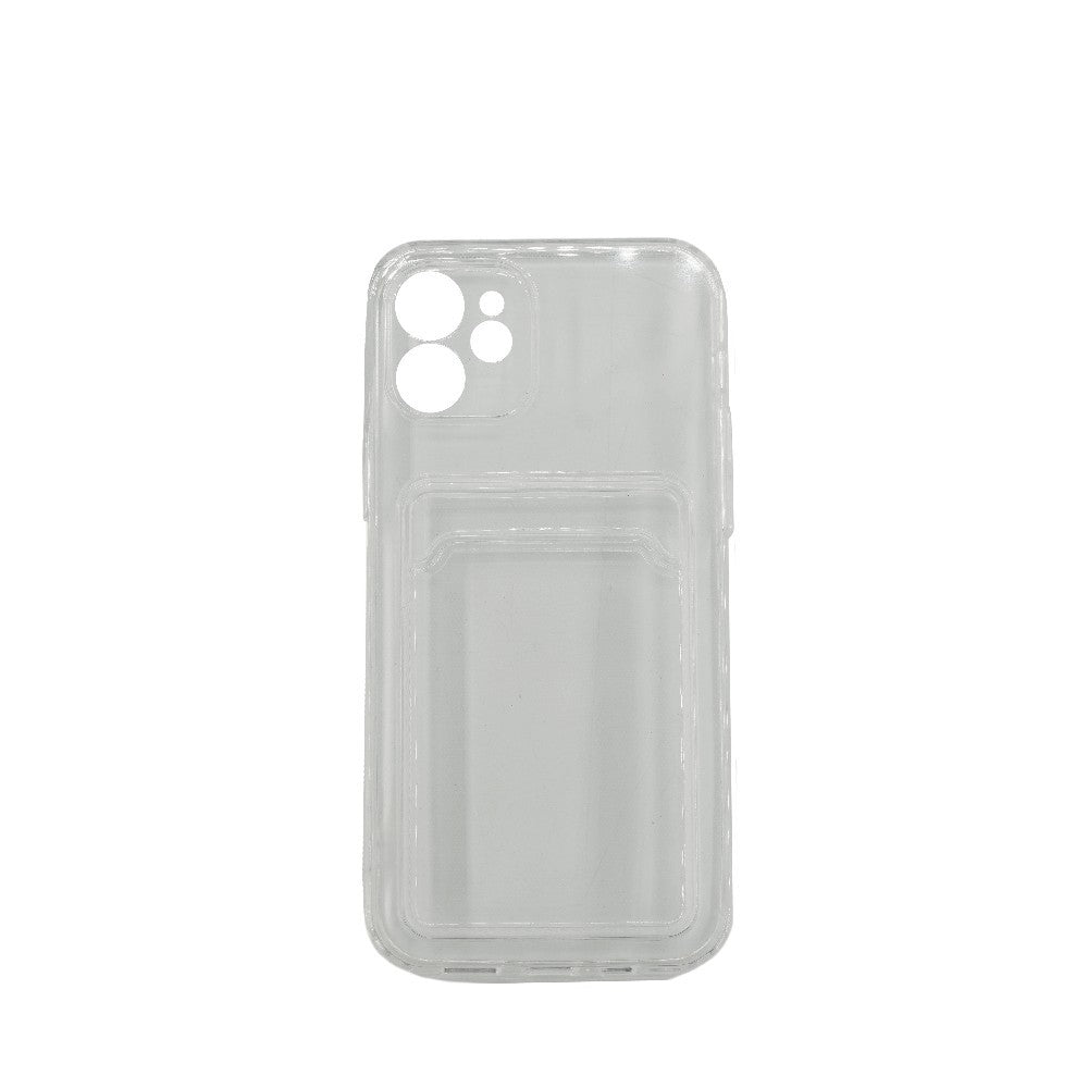 Husă Samsung Galaxy S20, cu buzunar pentru card, transparent