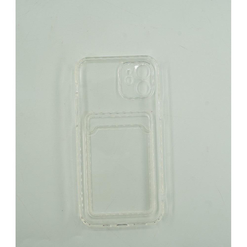 Husă Samsung Galaxy S20, cu buzunar pentru card, transparent