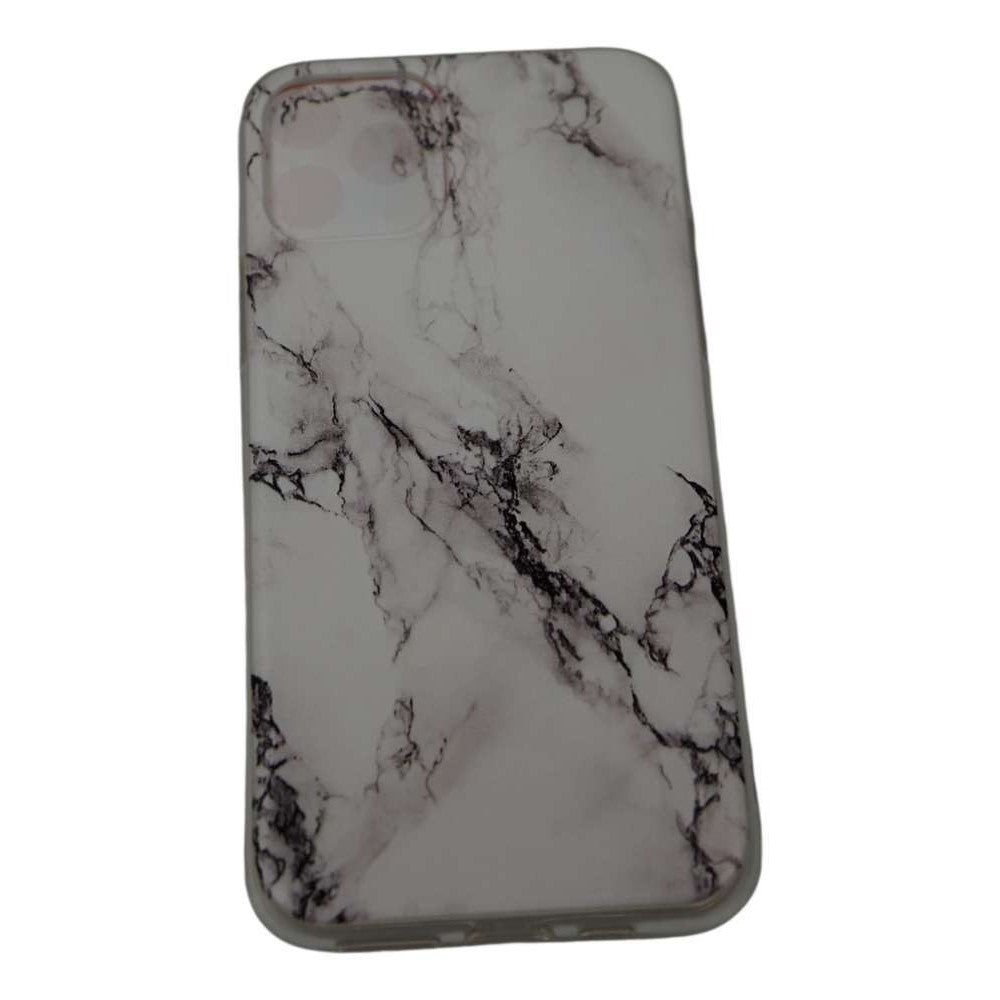 Husă Samsung Galaxy S20 Plus, marmorată, din acril și TPU, alb