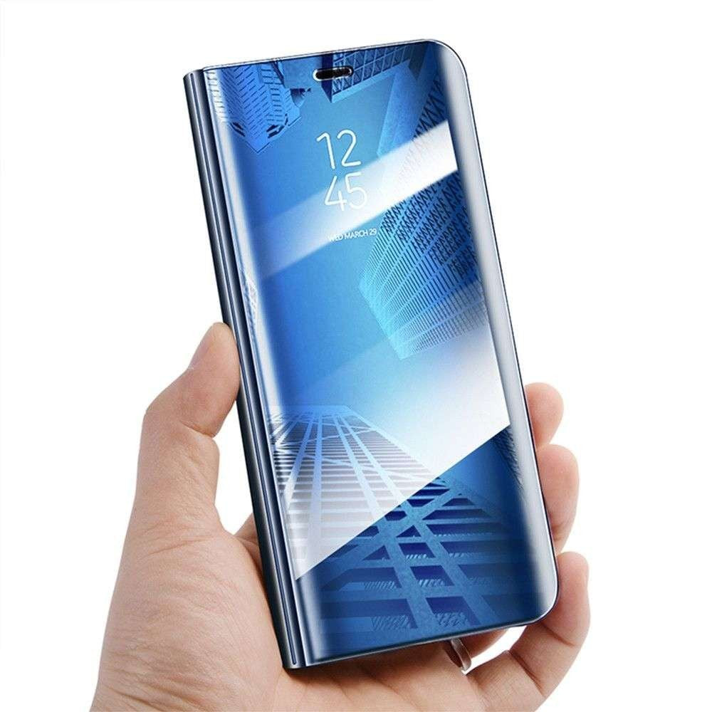 Husă Samsung Galaxy S20 Plus, tip carte cu oglindă, albastru