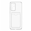 Husă Samsung Galaxy S20 Ultra, cu buzunar pentru card, transparent