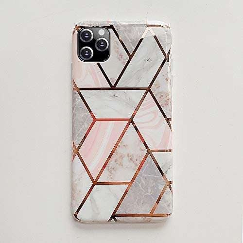 Husă Samsung Galaxy S20 Ultra, marmorată, cu model geometric, alb