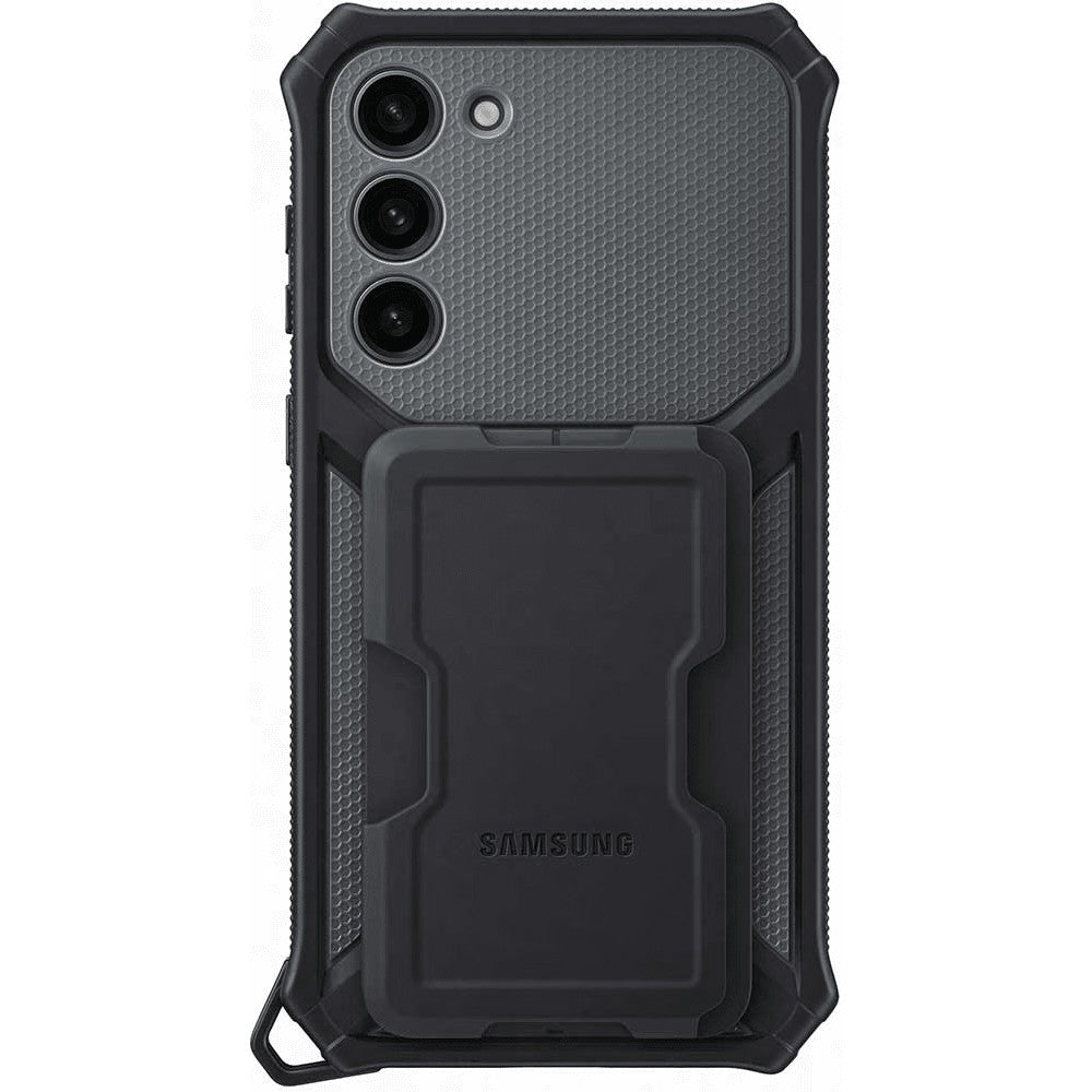 Husă Samsung Galaxy S20 Ultra, ultra-rezistentă cu suport, din silicon și plastic, negru