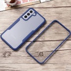 Husă Samsung Galaxy S21 FE, 360° ultra-rezistentă, albastru