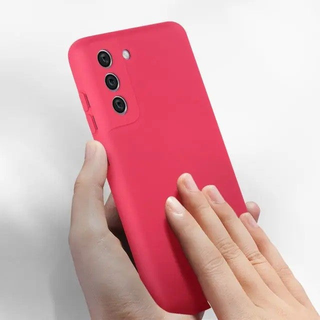 Husă Samsung Galaxy S21 FE, silicon, fuchsia