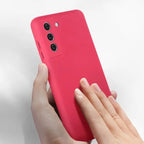 Husă Samsung Galaxy S21 FE, silicon, fuchsia