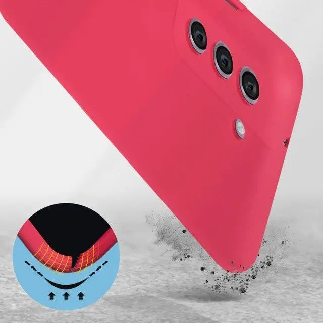 Husă Samsung Galaxy S21 FE, silicon, fuchsia