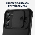 Husă Samsung Galaxy S21 FE, ultra-rezistentă cu suport, negru