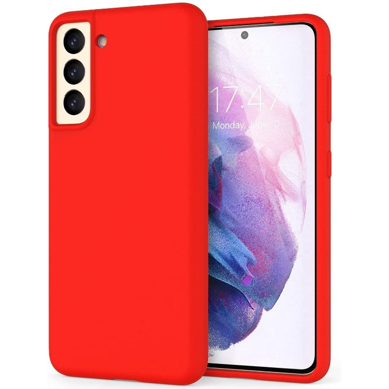 Husă Samsung Galaxy S21, silicon, roșu
